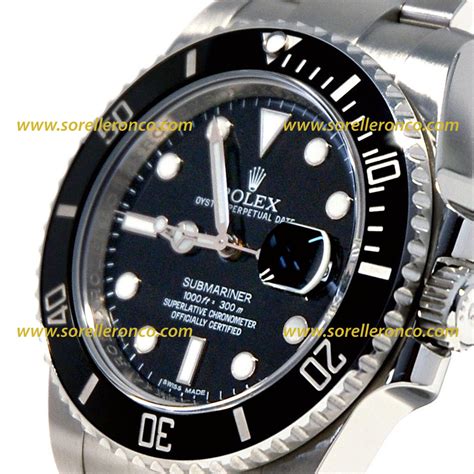 prezzo rolex submariner nero|rolex submersible ceramica.